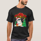 Penguin Christmas Ornament Tree Lights Cute Pengui T-shirt (Voorkant)