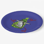 Penguin Christmas Papieren Bordje (Gekanteld)