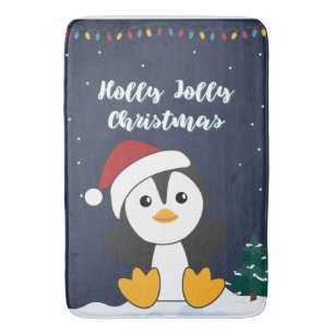Penguin Christmas Snow Winter Animals Penguins Bat Badmat