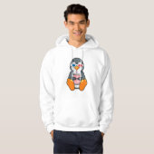 Penguin Cinema Glasses Drink bekertje Hoodie (Voorkant volledig)