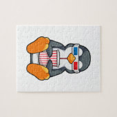 Penguin Cinema Glasses Drink bekertje Legpuzzel (Horizontaal)