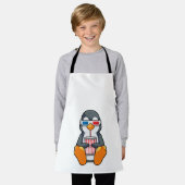 Penguin Cinema Glasses Drink bekertje Schort (Gedragen)