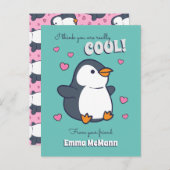 Penguin Classroom Valentijn Cute Kinder Kaart (Voorkant / Achterkant)