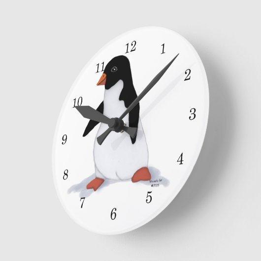 Penguin Clock Ronde Klok (Hoek)