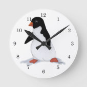 Penguin Clock Ronde Klok (Voorkant)