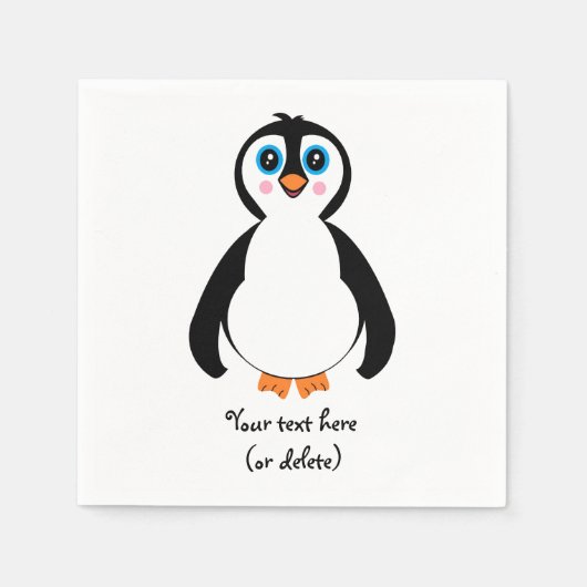 Penguin Cocktail paper servetten (Voorkant)