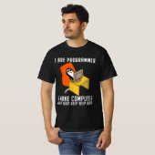 Penguin-codering koel t-shirt (Voorkant volledig)