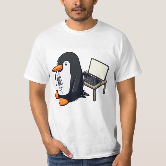 Penguin-codering T-shirt (Voorkant)