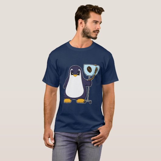 Penguin Coffee Mug T-shirt (Voorkant volledig)