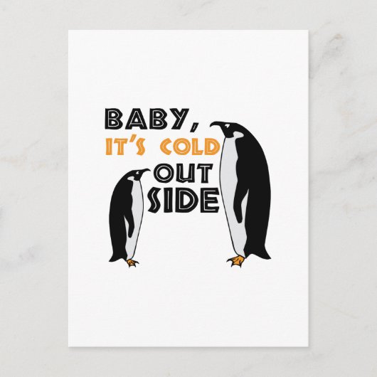 Penguin Cold Briefkaart (Voorkant)