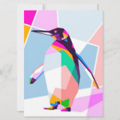 Penguin Color Geometric | Art Gift (Voorkant)