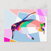 Penguin Color Geometric | Art Gift Aankondigingskaart (Voorkant)