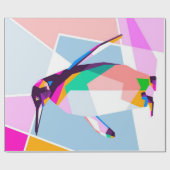 Penguin Color Geometric | Art Gift Cadeaupapier (Vlak)