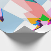 Penguin Color Geometric | Art Gift Cadeaupapier (Hoek)