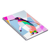 Penguin Color Geometric | Art Gift Notitieboek (Rechterzijde)