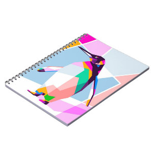 Penguin Color Geometric   Art Gift Notitieboek