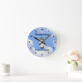 Penguin Confucius Attitude Quote Inspirerend  Ronde Klok (Huis)