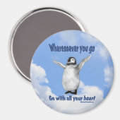 Penguin Confucius Inspirerend Quote Magnet (Voorkant / Achterkant)