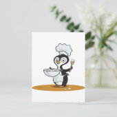 Penguin Cook Briefkaart (Staand voorkant)