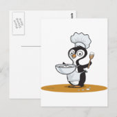 Penguin Cook Briefkaart (Voorkant / Achterkant)
