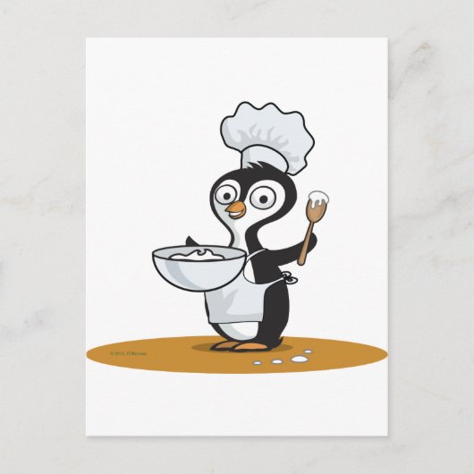 Penguin Cook Briefkaart (Voorkant)