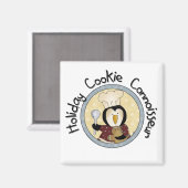 Penguin Cookie Connoisseur T-shirts en geschenken Magneet (Voorkant / Achterkant)