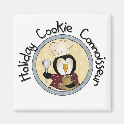 Penguin Cookie Connoisseur T-shirts en geschenken Magneet (Voorkant)