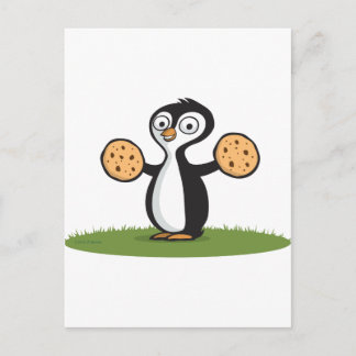 Penguin Cookies Briefkaart