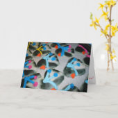 “Penguin Cookies" Kerstkaart #2 Kaart (Gele Bloem)