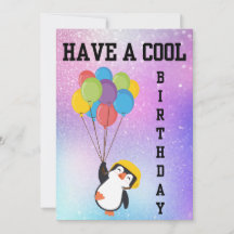 PENGUIN COOLE VERJAARDAGSCAART