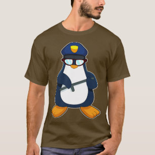 Penguin Cop Baton Politie T-shirt