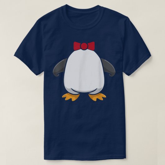 Penguin Costume Funny Tuedo Halloween Costume T-shirt (Design voorkant)