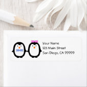 Penguin Couple Etiket (Insitu)