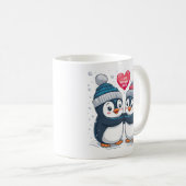 Penguin Couple Koffiemok (Voorkant rechts)