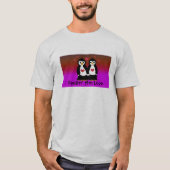 Penguin Couple met hart T-shirt (Voorkant)