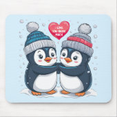 Penguin Couple Muismat (Voorkant)