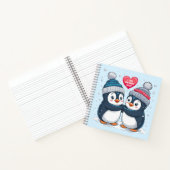 Penguin Couple Notitieboek (Binnen)