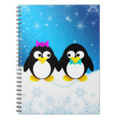 Penguin Couple Notitieboek (Voorkant)