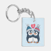Penguin Couple Sleutelhanger (Voorkant Links)