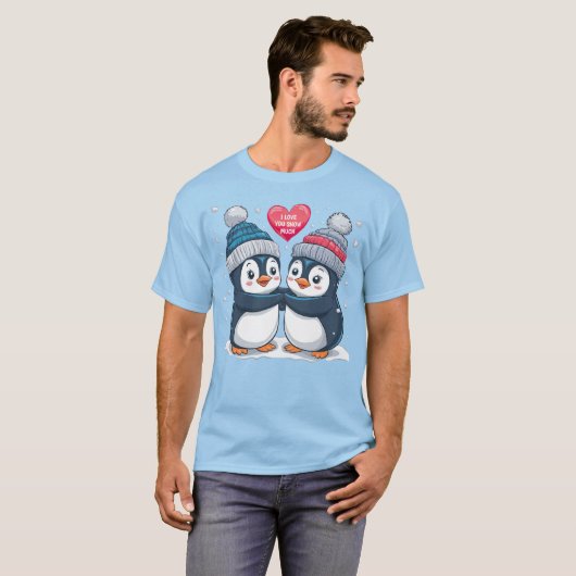 Penguin Couple T-shirt (Voorkant volledig)