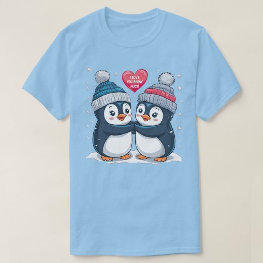 Penguin Couple T-shirt (Design voorkant)