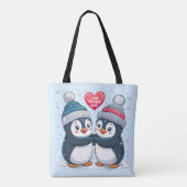 Penguin Couple Tote Bag (Achterkant)