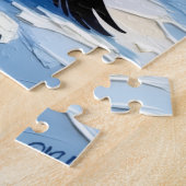 Penguin Courtship with Valentine Ice Heart Legpuzzel (Zijkant)