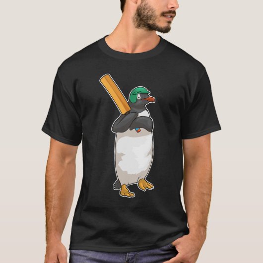 Penguin Cricket Cricket bat T-shirt (Voorkant)