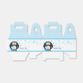 Penguin Cupcake Birthday Party Bedankdoosjes (Uitgevouwen)