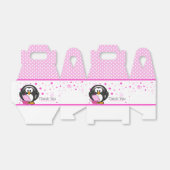 Penguin Cupcake Birthday Party Bedankdoosjes (Uitgevouwen)