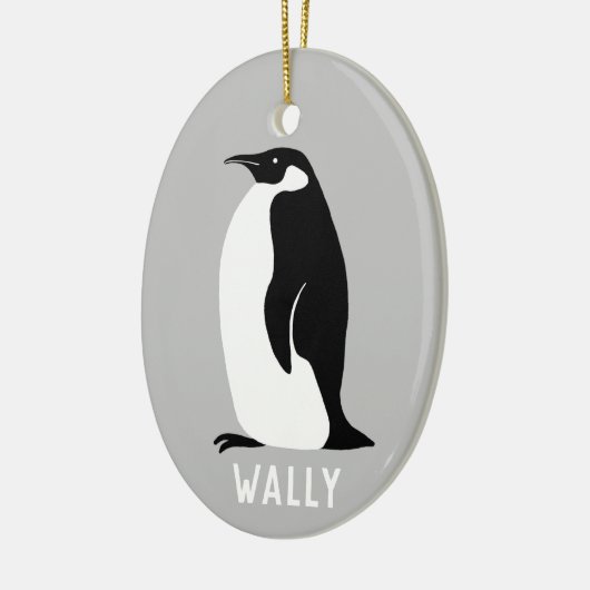 Penguin CUSTOMIZE IT Black White Grey Keramisch Ornament (Links)