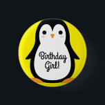 Penguin Cute Kids Birthday Party Ronde Button 3,2 Cm<br><div class="desc">Schattige cartoon pinguïn is perfect voor een kinderfeestje! Geweldig voor kinderen van het eerste verjaardagsfeest,  peuters,  of een kind op elke leeftijd. Geweldig voor winterverjaardagen!</div>