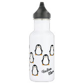 Penguin Cute Kinder Water Flacon met naam Waterfles (Rechts)