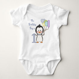 Penguin Cutie - Jongen Eerste Verjaardag Romper